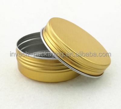 China Screw Cap Shoe Polish Tin Can Shoe Polish Tin Box 80ml Solid Aluminum Metal Perfume Container for sale