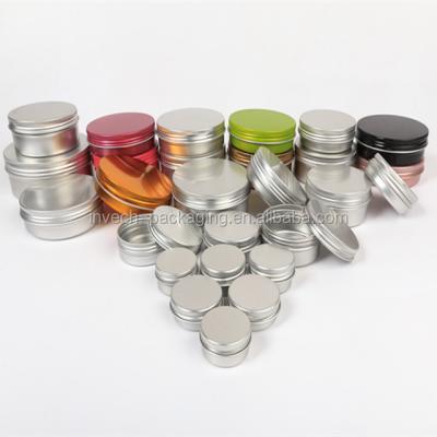 China Cosmetic Aluminum Cans With Lids Metal Tin Box 50g Aluminum Case For Soap for sale