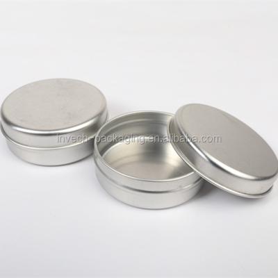 China Cosmetic low price aluminum canisters for soy wax candle, metal canisters for household fragance for sale