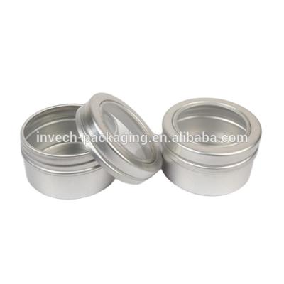 China MINT Lid 100g Aluminum Clear Tin For Spice , Aluminum Tin With Hole For Garlic Powder for sale