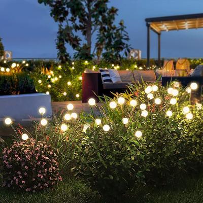 Cina Campeggio Lampada per prato solare Led Luci di lucciole di vento Lampade esterne Infissi terra Lampade da giardino impermeabili in vendita