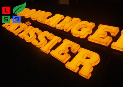 China 70mm 3D Acrílico Sólido Led Letras 6500K Led Iluminado LED Sinal Letra Canal à venda