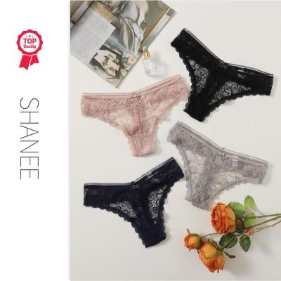 China SHANEE Floral Lace Antibacterial Antibacterial Panty Set For Women PT2102015-PTT-PTC-QS for sale