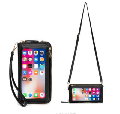 China New Design Waterproof Touch Screen Wrist Mobile Phone Bag Card Holder Mini Coin Purse Crossbody Shoulder Handbag For Unisex for sale