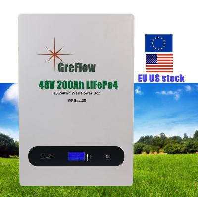 China GreFlow 48v 100ah 200ah 300ah 400ah Wireless Charging Deep Cycle Lithium Battery Balancing Battery Smart Current Lithium BMS EU USA for sale