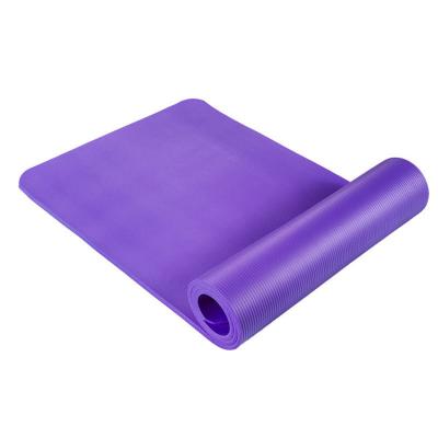 China Wholesale Cheap Custom Anti-tear Waterproof NBR 183*61cm Logo Printed 10mm Eco-Friendly Yoga Mats For Beginner for sale