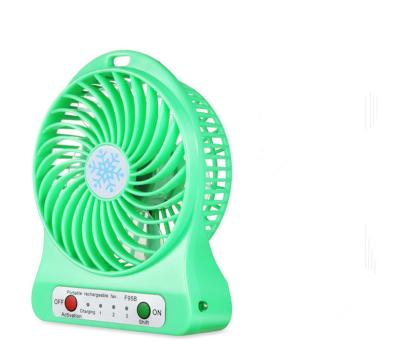 China Rechargable Portable Handheld Electric LED Mini Fan With USB Cable for sale