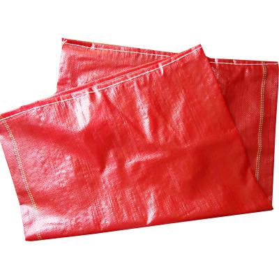 China Recyclable High Quality Polypropylene Woven Construction Waste Packaging Plastic Empty Laminated Bag 20Kg 50Kg for sale