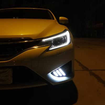 China For Toyota Reiz MARK X LED DRL Daytime Running Light With Turn Signal DRL Fog Lamp For Toyota MARK X REIZ 2013 2014 2015 for sale