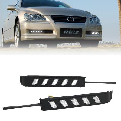 China LED DRL Daytime Running Light With Turn Signal Fog Lamp DRL For Toyota MARK X REIZ 2004 2005 2006 2007 2008 2009 DRL Daytime Running Light for sale