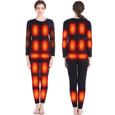 China High Quality Thermal Keep Warm Long Johns Battery Powered Suit Thermal Underwear Heated Clothes for sale