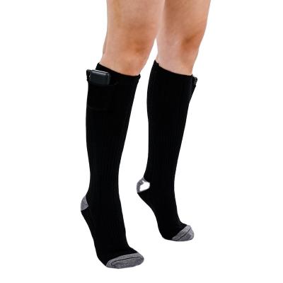 China Winter Outdoor Sports Breathable Custom Battery Heating Rechargeable Electric Socks Thermal Heating Socks for sale