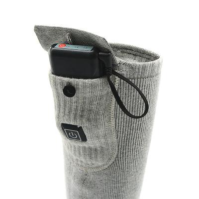 China Soft Breathable Rechargeable Battery Powered Electric Heated Warm Socks For Men Women for sale