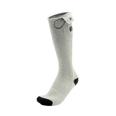 China New Breathable Electric Rechargeable Battery Operated Ski Warm Socks Battery Electric Warm Socks Heated Socks for sale