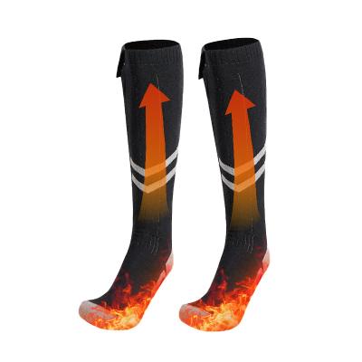 China Customized breathable full foot heating socks for winter warmth, high tube heating socks, universal heating socks for men and women for sale