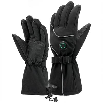 China Waterpoof Hot Unisex Touch Screen Electric Heating Rechargeable Battery Heated Gloves for Outdoor Sports for sale