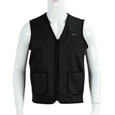 China Anti-Wrinkle Vest Men Women Heated Vest USB Rechargeable Warm Body Warmer Thermal Vest Winter Heated Vest for sale