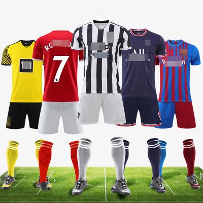 China Square 2021-22 Custom High Quality Football Man+Kid Shirts And Shorts Square Tank Tops for sale