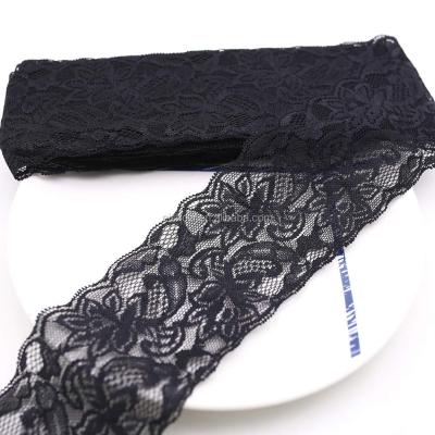 China 3 inch water soluble floral elastic lace trim for crafts, decorating, hair bow making and gift wrapping for sale