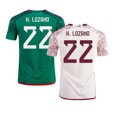 China Shirts & Tops 2022 Hot Sale National Team CHICHARITO A.GUARDADO H.LOZANO Raul Soccer Shirt Men Kids Kit Set 2022 Mexico Soccer Jersey for sale