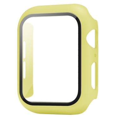 China Daily Life For Apple Watch Series 44 42 40 38 Mm Tempered Glass Watch Cover Case Screen Protector for sale