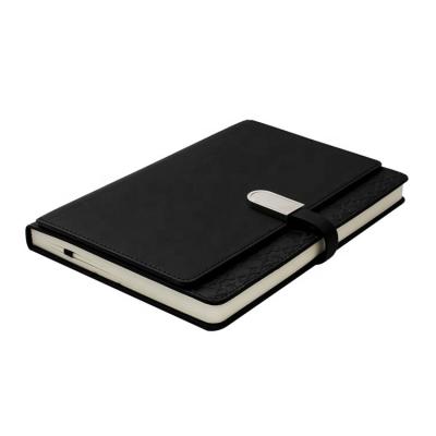 China Hard Cover Book With USB Mini Notebooks A5 Business Notebook Hand Account Diary Leather Office Supplies Meeting Notepad for sale