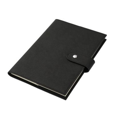 China Hardcover Day Plan Notebook 80g Black Leather Stitching Cream Paper Binding Custom Printed Leather Insert Book PU for sale