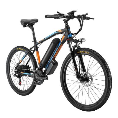 China CE 500W 48V 16AH 21speed Aluminum Alloy Door-to-Door Electric Mountain Bike with Lithium Battery Detachable Electric Bicycle for Adult for sale