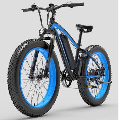 China Aluminum alloy UK warehouse CE e bike delivery electric bike 7 speed 1000W motor mountain strong fast electric bike 48V 26inch fat tire for sale