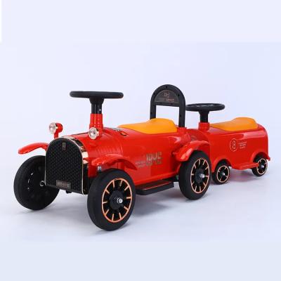 China Ride On Toy 12v Customize Battery Operated With 2.4g Remote Control Rc Train With Electric Tractor Baby Toys Kids Car Ride On Toy Car for sale