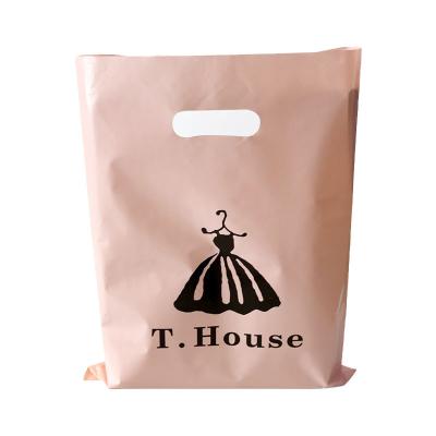 China China Manufacturer Wholesale Die Cut Recyclable Handle Bag Buying Customized Plastic Bags for sale