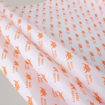 China New Arrival Custom Logo Full Printed Tissue Paper Wholesale 17gsm Kraft Paper Recyclable For Shoes Garment for sale