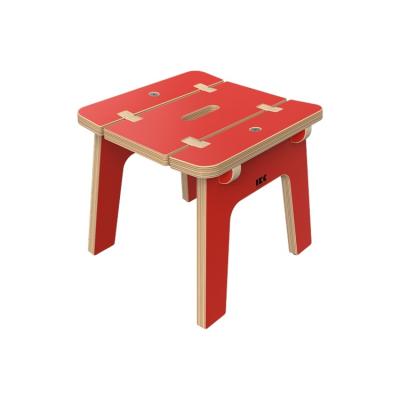 China IKC Tough Wholesale Customized Good Quality Red Cuboid Wooden Furniture For Kids for sale