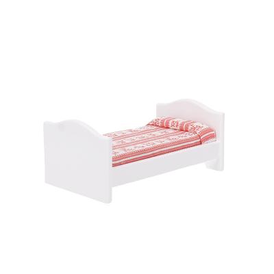 China Doll's Room Accessories Mini Toy Handmade Crafts Bed Series 1/12 Miniature Furniture Model Toy Doll House For Girls Furniture Simulation for sale