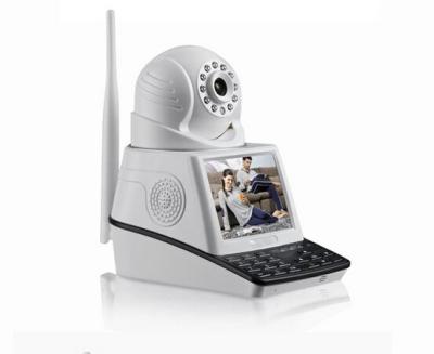 China P2P Network Pan Tilt Wifi Alarm IP Camera / VVideo Call Camera Built-in 3C Smart Card for sale