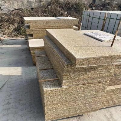 China High Strength Gold Rust Granite Factory Produce Lychee Outdoor Fire Surface Wall Hanging Garden Flooring Dry Stone for sale