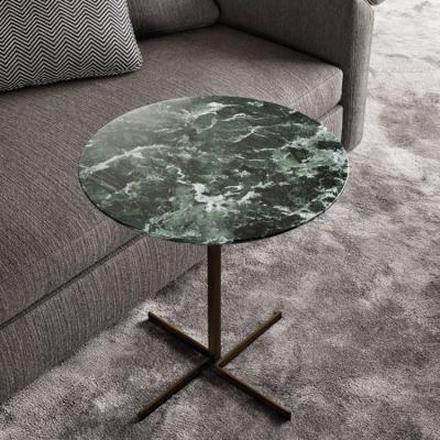 China (Other)Adjustable Modern Luxury Marble Side Books Table With Matching Coffee Table Metal Round Sofa Side Coffee Tables for sale