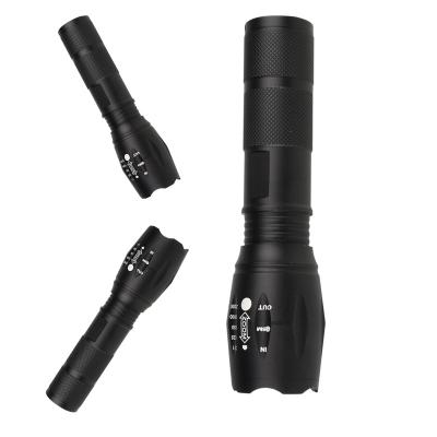 China 400 Lumen Rechargeable Waterproof LED Tactical Flashlights Zoom Outdoor Camping Hiking Walking Torch for sale