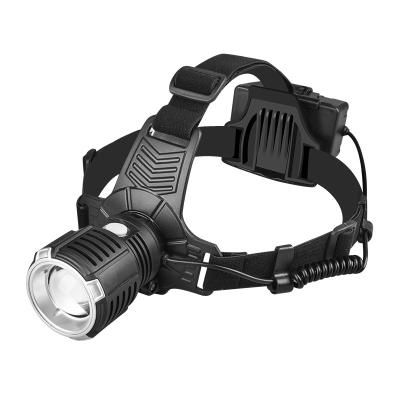 China Camping Lightning 2000 Lumens USB Headlamp Led Zoomable IP65 Cree XHP50 High Power Rechargeable Headlamp for sale