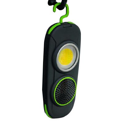 China 500lm Game Music ABS Rechargeable COB Light Buletooh Audio Work Light 160*66*28mm for sale