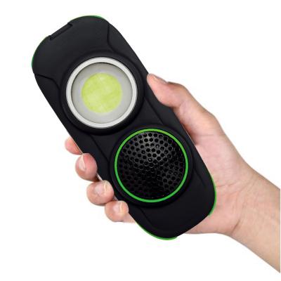 China Multifunctional Handheld Bluetooth Speaker 3000mAh COB USB rechargeable bluetooth work light 160*66*28mm for sale