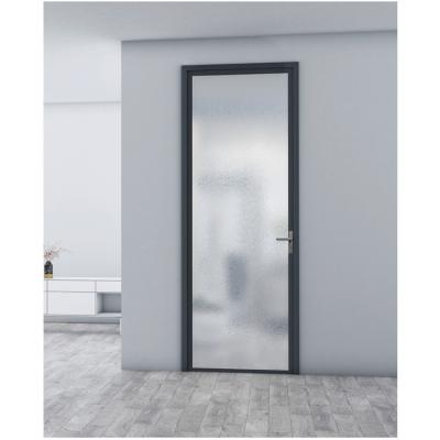 China Modern Bathroom Doors Sound Insulation Homes Aluminum Casement Door Extremely Narrow Aluminum Curtain Door for sale