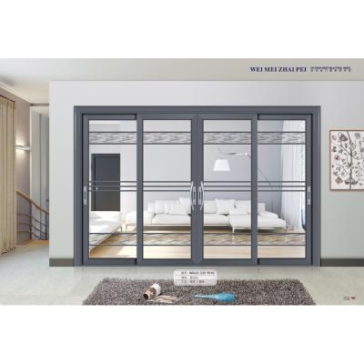 China High Quality Heavy Duty Sound Insulation Custom Security Double Glazing Sliding Doors for sale