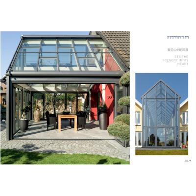 China Modern Hot Sales New Products Portable Solarium Aluminum Glass House Outdoor for sale