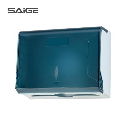 China Modern ABS Plastic Wall Mounted Manual Paper Holder Toilet Paper Napkin Dispenser for sale