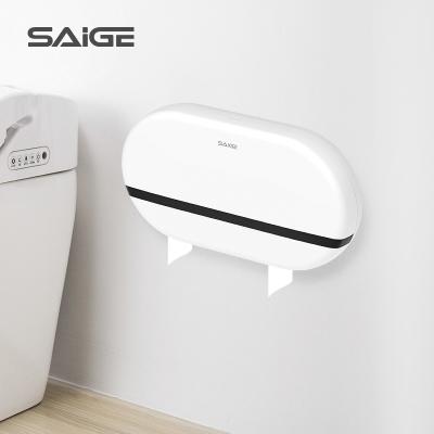 China Modern Saige High Quality Hotel Paper Napkin Dispenser Jumbo Twin Dispenser For Roll Paper Towels for sale