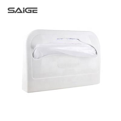 China Modern Wall Mount ABS Plastic Half-Fold Toilet Paper Seat Cover Dispenser for sale