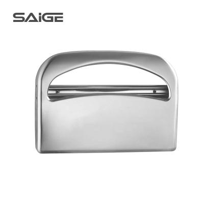 China Modern Wall Mount 304 Stainless Steel 1/2 Times Toilet Seat Cover Paper Dispenser for sale