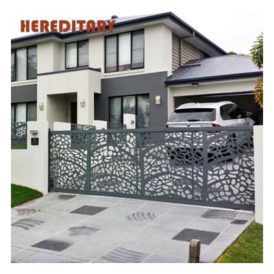 China Modern House Used Safety Driveway Sliding Gate CNC Design For Foundation Track for sale