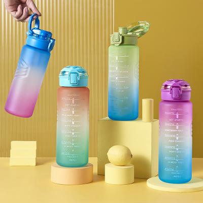 China weizun 2022 plastic drinking bottle flip tritan frosted plastic water bottle viable direct portable lid large capacity for sale